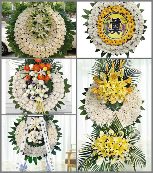 浙江省湖州南浔区和孚镇陈塔村花圈速递
